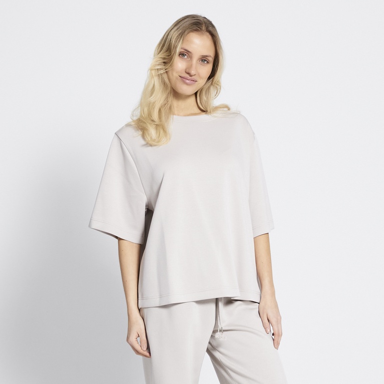 Soft lounge tee "Alyna" Light Beige